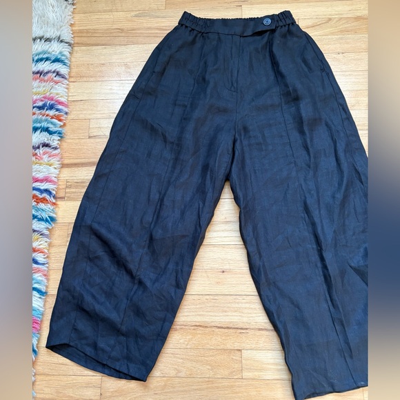 Cordera Linen Curved Pants OS